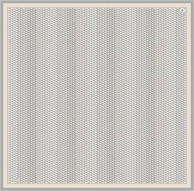 Armine Klasik Desenli Saf İpek Twill Eşarp 9319D 85