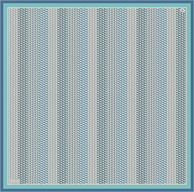 Armine Klasik Desenli Saf İpek Twill Eşarp 9319D 50