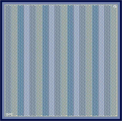 Armine Klasik Desenli Saf İpek Twill Eşarp 9319D 81