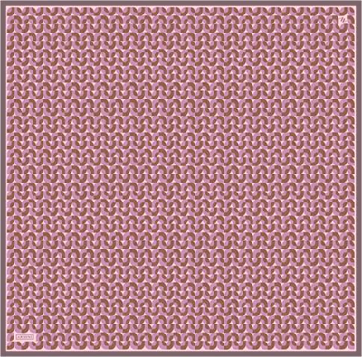 Armine Klasik Desenli Saf İpek Twill Eşarp 9321D 31