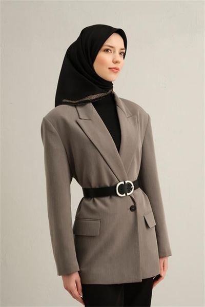 Armine Klasik Desenli Saf İpek Twill Eşarp 9357D 01