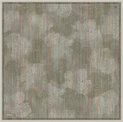 Armine Klasik Desenli Saf İpek Twill Eşarp 9428D 32