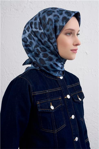 Armine Klasik Desenli Saf İpek Twill Eşarp 9425D 33