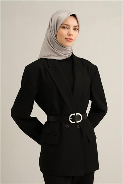Armine Klasik Desenli Saf İpek Twill Eşarp 9357D 57