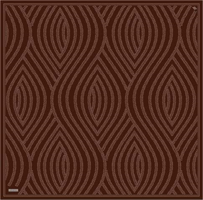 Armine Klasik Desenli Saf İpek Twill Eşarp 9351D 84