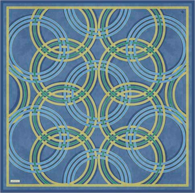 Armine Klasik Desenli Saf İpek Twill Eşarp 9333D 80