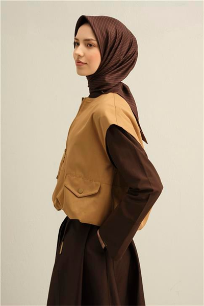 Armine Klasik Desenli Saf İpek Twill Eşarp 9348D 84