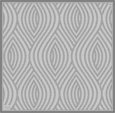 Armine Klasik Desenli Saf İpek Twill Eşarp 9351D 51