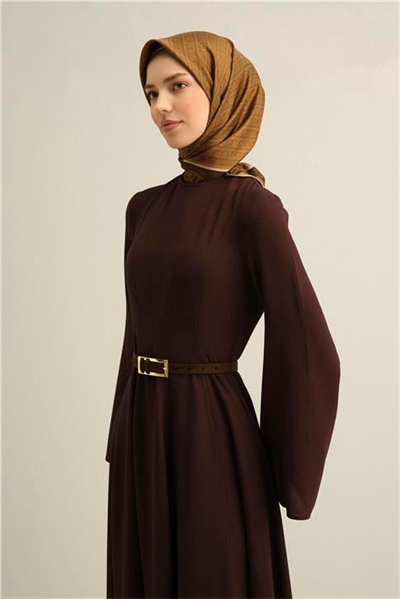 Armine Klasik Desenli Saf İpek Twill Eşarp 9301D 31