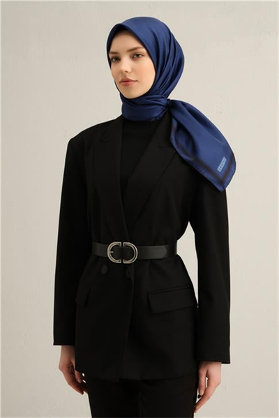 Armine Klasik Desenli Saf İpek Twill Eşarp 9356D 52