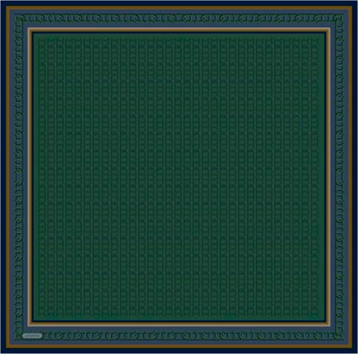Armine Klasik Desenli Saf İpek Twill Eşarp 9301D 80