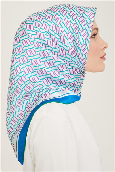 Armine Klasik Desenli Sura İpek Eşarp 24YA9149 50 35