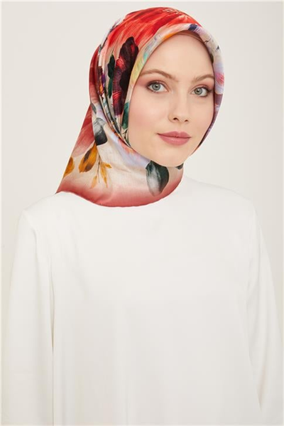 Armine Klasik Desenli Sura İpek Eşarp 24Ya9134 5 01