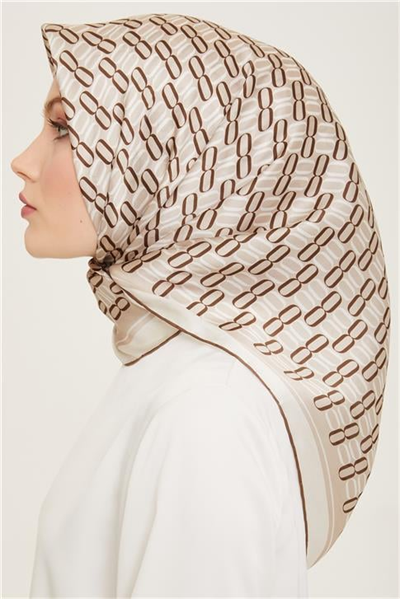 Armine Klasik Desenli Sura İpek Eşarp 24YA9149 50 36