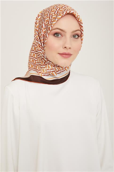 Armine Klasik Desenli Sura İpek Eşarp 24YA9149 50 53
