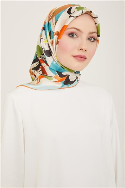Armine Klasik Desenli Sura İpek Eşarp 24Ya9154 5 80