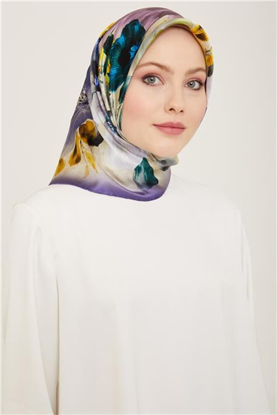 Armine Klasik Desenli Sura İpek Eşarp 24Ya9134 5 53