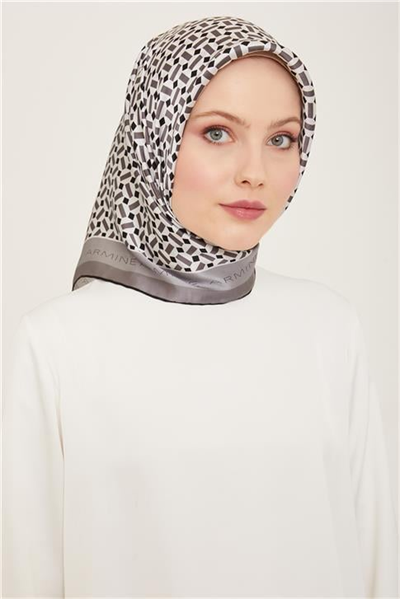 Armine Klasik Desenli Sura İpek Eşarp 24Ya9152 43 04