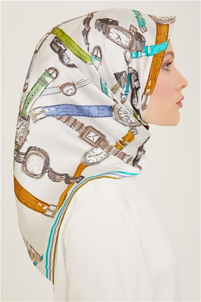 Armine Klasik Desenli Sura İpek Eşarp 24Ya9142 82 01