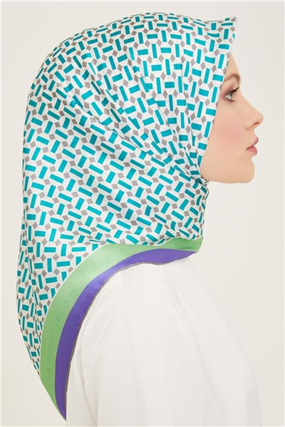 Armine Klasik Desenli Sura İpek Eşarp 24Ya9152 43 51