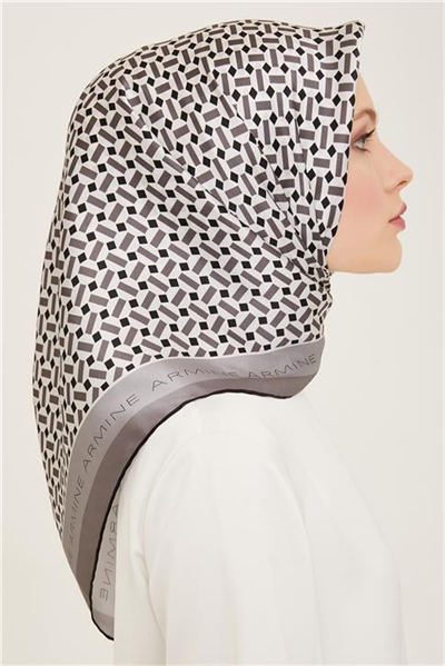 Armine Klasik Desenli Sura İpek Eşarp 24Ya9152 43 04