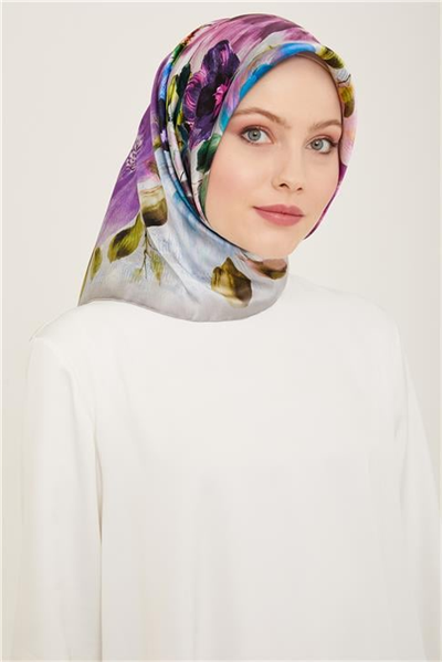 Armine Klasik Desenli Sura İpek Eşarp 24Ya9134 5 33