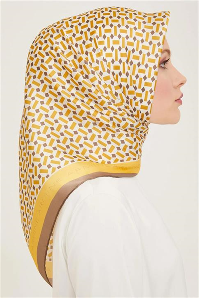 Armine Klasik Desenli Sura İpek Eşarp 24Ya9152 43 02