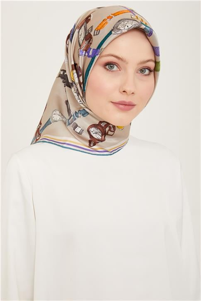 Armine Klasik Desenli Sura İpek Eşarp 24Ya9142 82 80