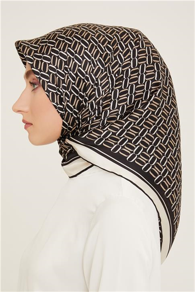 Armine Klasik Desenli Sura İpek Eşarp 24YA9149 50 05
