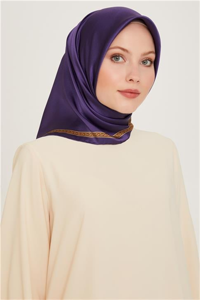 Armine Klasik Desenli Sura Saf İpek Eşarp 9261D 07 32