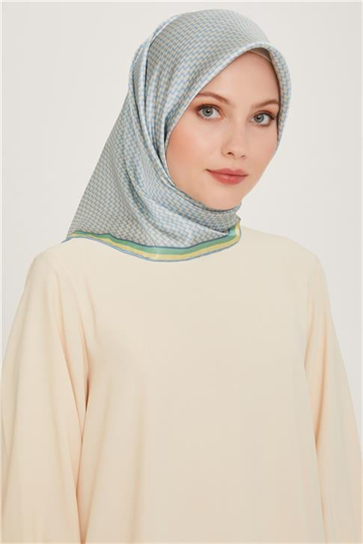 Armine Klasik Desenli Sura Saf İpek Eşarp 9243D 06 51
