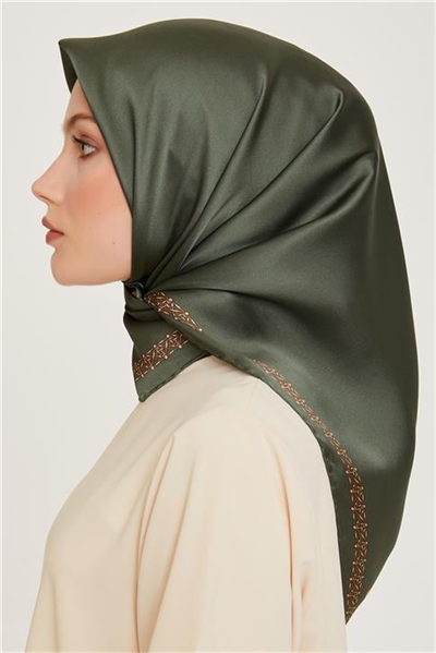 Armine Klasik Desenli Sura Saf İpek Eşarp 9260D 03 35