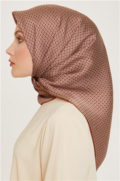 Armine Klasik Desenli Sura Saf İpek Eşarp 9210D 81