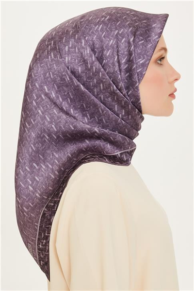 Armine Klasik Desenli Sura Saf İpek Eşarp 9230D 84 84
