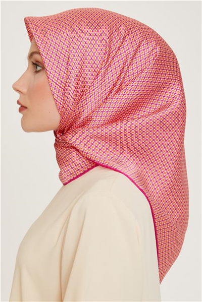 Armine Klasik Desenli Sura Saf İpek Eşarp 9210D 04