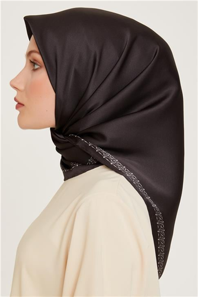 Armine Klasik Desenli Sura Saf İpek Eşarp 9260D 03 80