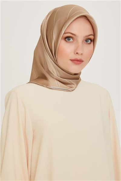 Armine Klasik Desenli Sura Saf İpek Eşarp 9251D 54
