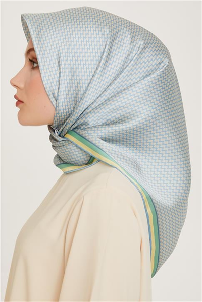 Armine Klasik Desenli Sura Saf İpek Eşarp 9243D 06 51