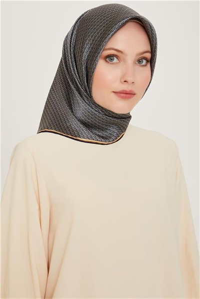 Armine Klasik Desenli Sura Saf İpek Eşarp 9250D 83