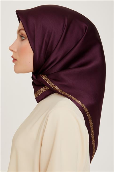 Armine Klasik Desenli Sura Saf İpek Eşarp 9260D 03 31