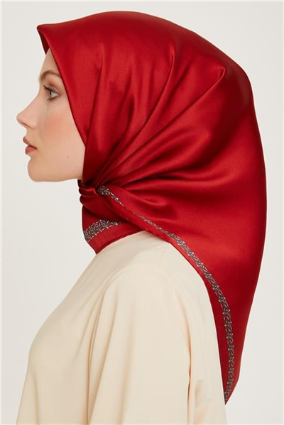 Armine Klasik Desenli Sura Saf İpek Eşarp 9260D 03 54