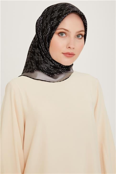 Armine Klasik Desenli Sura Saf İpek Eşarp 9239D 82