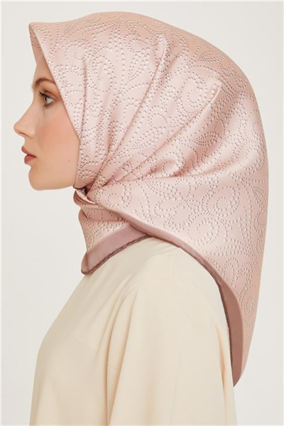 Armine Klasik Desenli Sura Saf İpek Eşarp 9246D 04