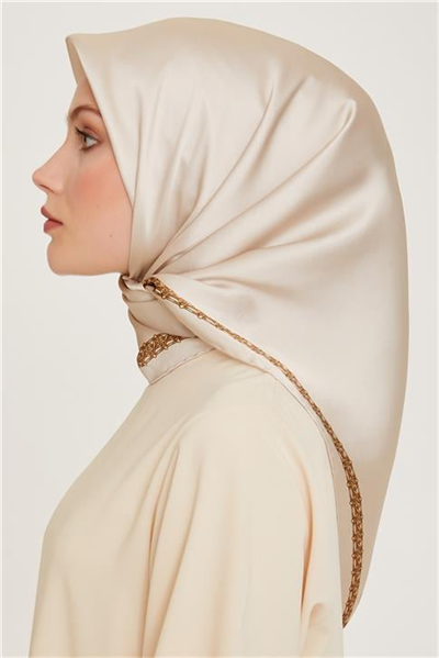 Armine Klasik Desenli Sura Saf İpek Eşarp 9260D 03 03