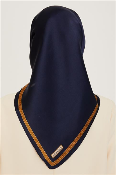 Armine Klasik Desenli Sura Saf İpek Eşarp 9261D 07 01