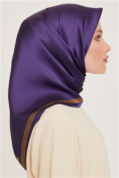 Armine Klasik Desenli Sura Saf İpek Eşarp 9261D 07 32