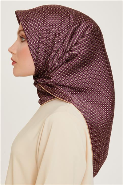 Armine Klasik Desenli Sura Saf İpek Eşarp 9210D 83