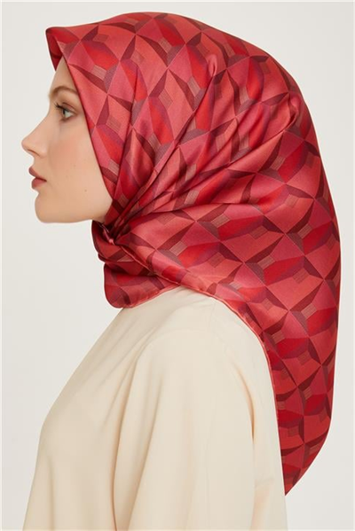 Armine Klasik Desenli Sura Saf İpek Eşarp 9204D 36