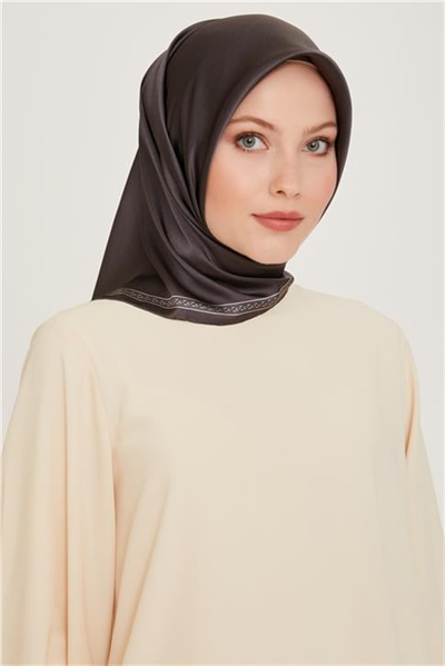 Armine Klasik Desenli Sura Saf İpek Eşarp 9261D 07 31