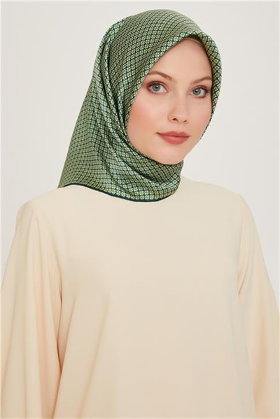 Armine Klasik Desenli Sura Saf İpek Eşarp 9210D 50